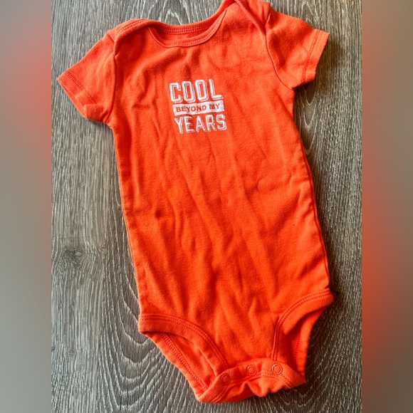 Mixture of baby short sleeve onesies— set of five! - Picture 5 of 12